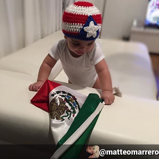 Por el cuerpo del pequeño Matteo circula sangre boricua y mexicana.