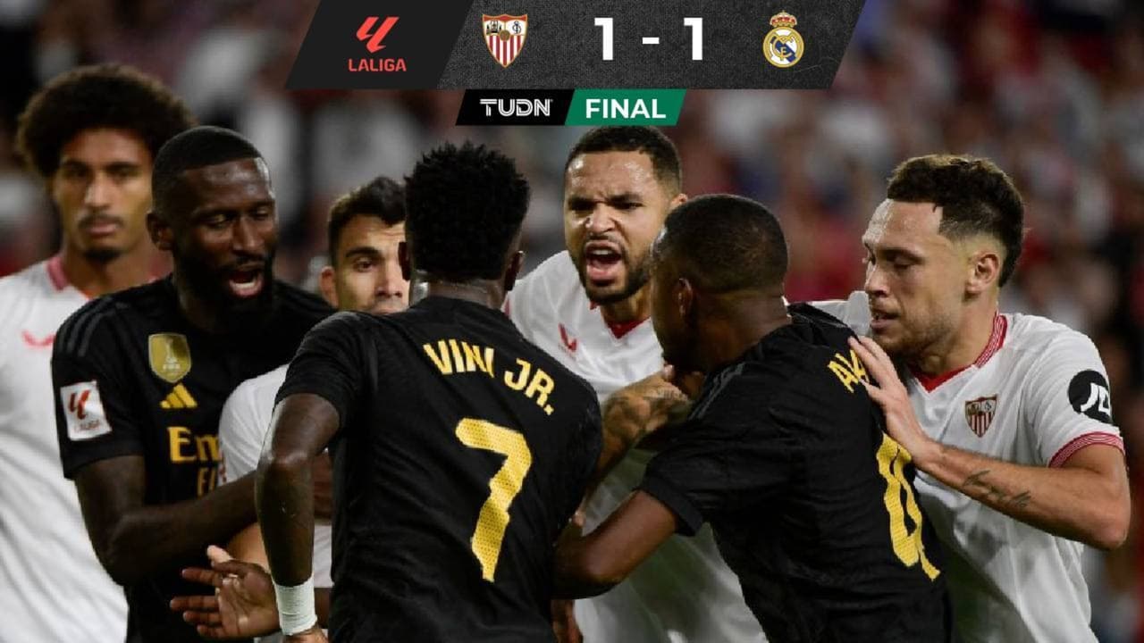 Sevilla y Real Madrid empatan en duelo vibrante en LaLiga