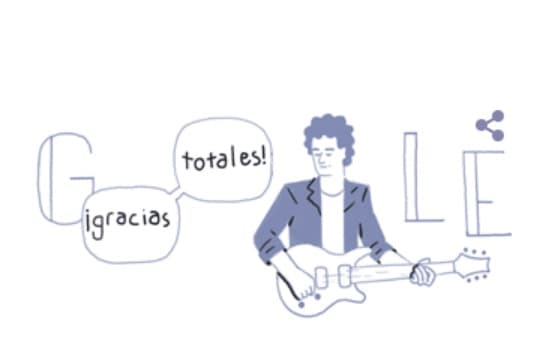 Google crea 'doodle' en honor a Gustavo Cerati