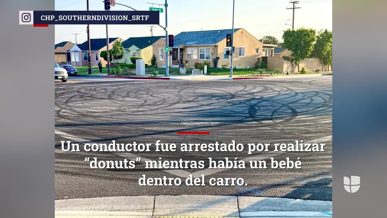 Arrestan a conductor por hacer piruetas con bebé dentro del carro en Compton