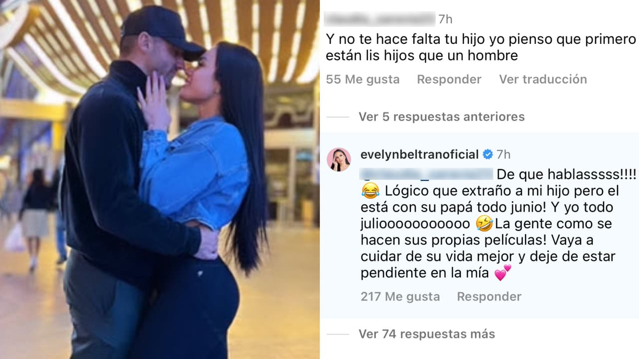 Así se defendió Evelyn Beltrán de las críticas por pasar una temporada con su novio Toni Costa.