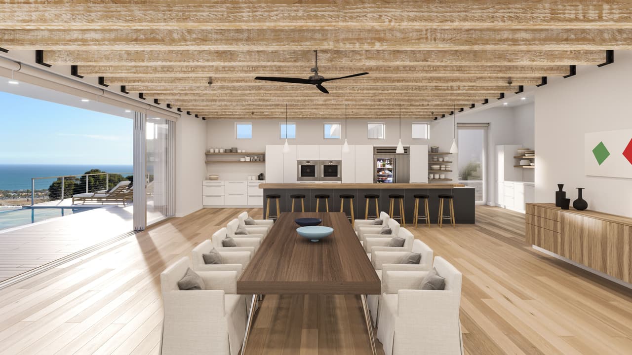 Muebles tallados de madera fina.