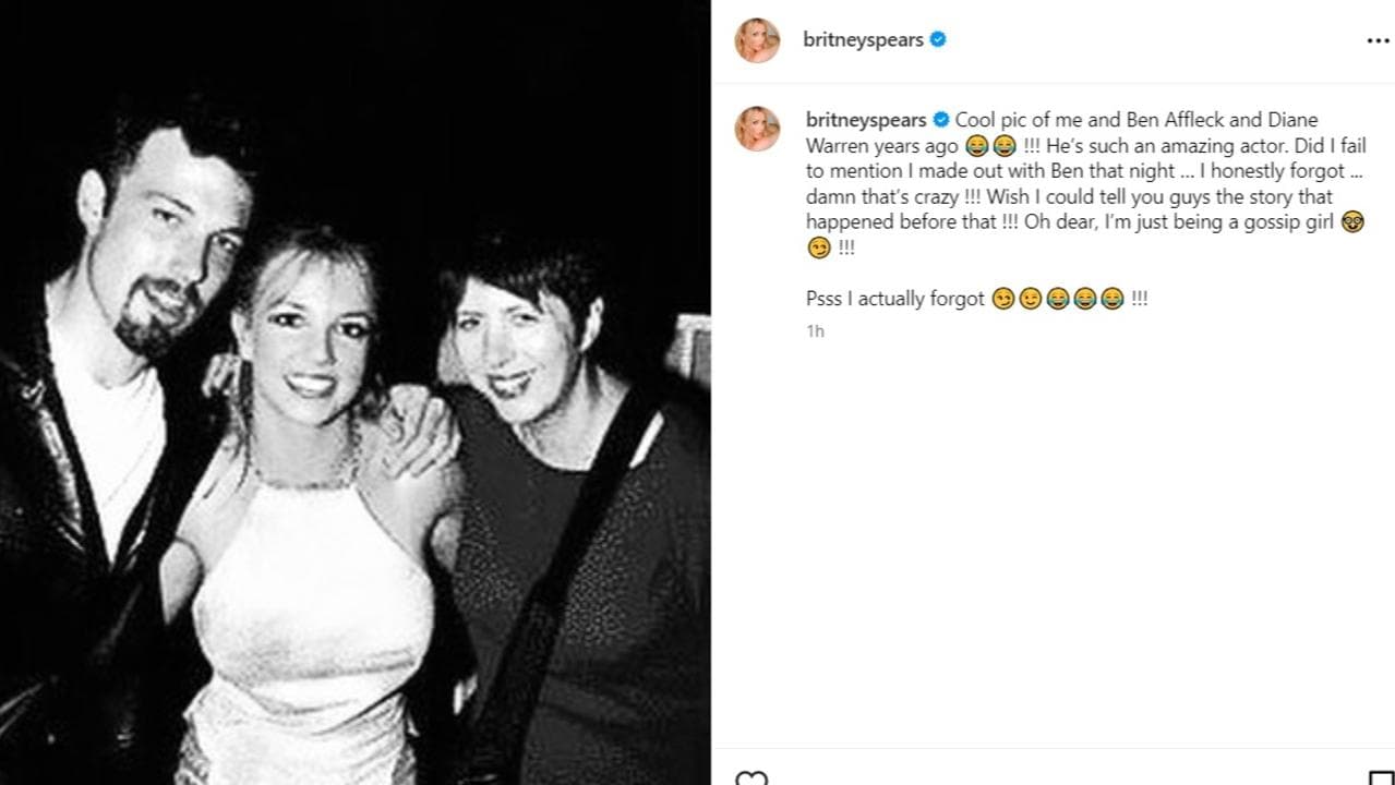 Britney Spears recordó su encuentro con Ben Affleck.
