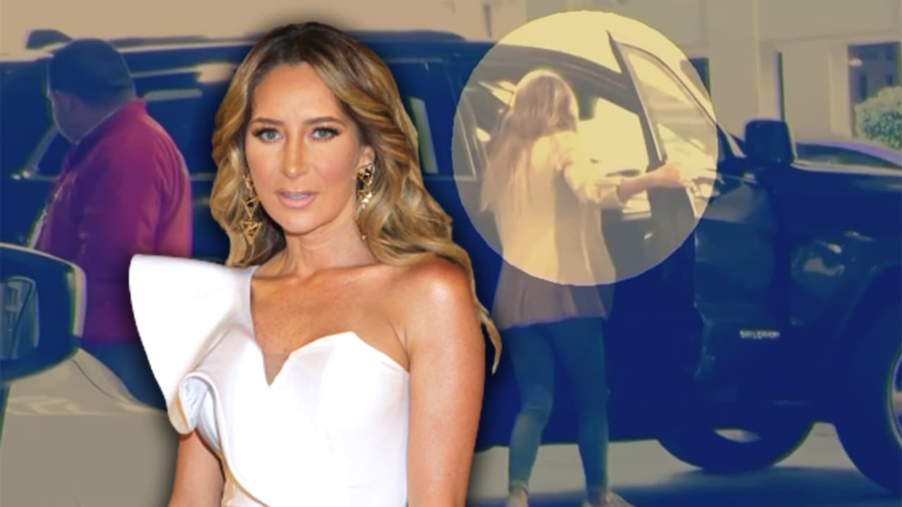 Captamos a Geraldine Bazán muy misteriosa subiendo al auto del que podría ser su nuevo galán