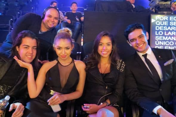 Ensayando para la segunda semana, Raúl Vidal, Ricardo Rivera, Paloma Carrasco, Virginia Stille y Espiridión Magaña.