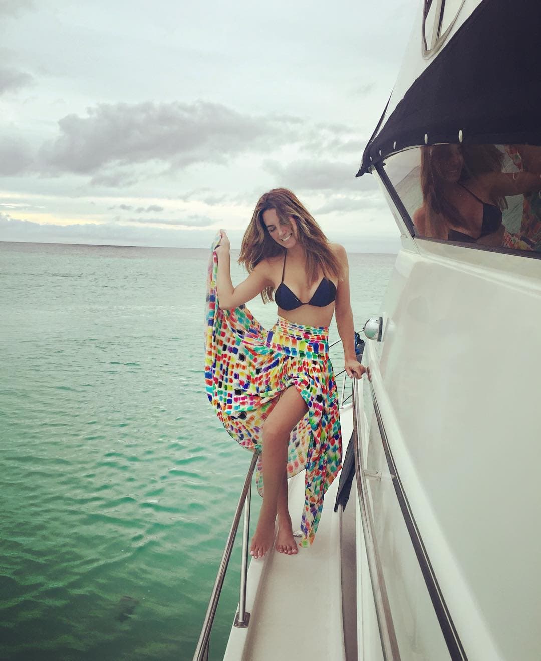 No se cansa de presumir sus curva.