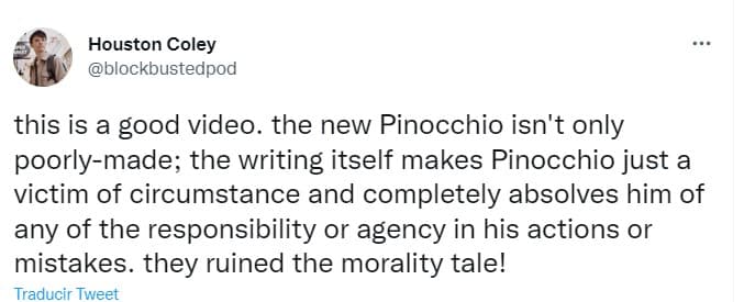 Opinión del público sobre 'Pinocchio'