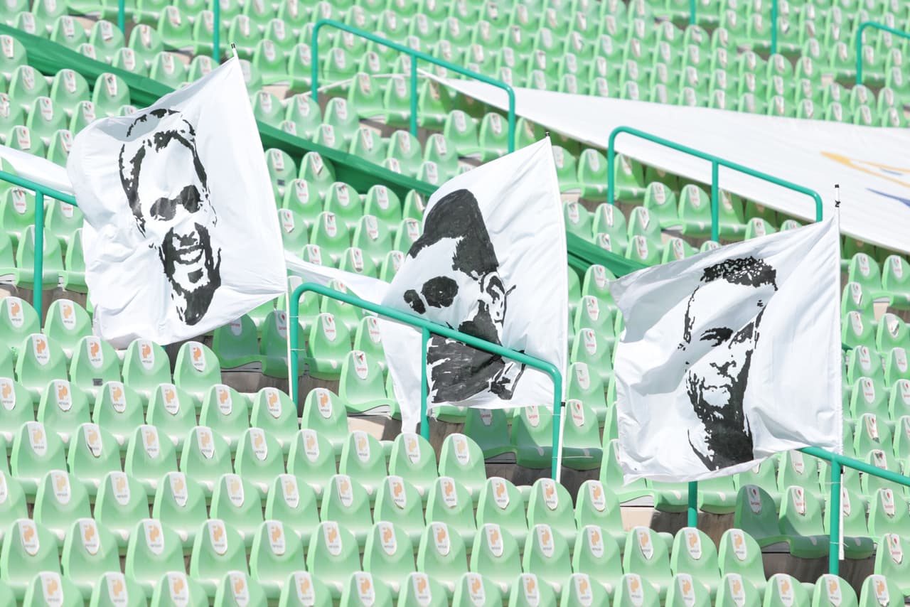 Así lució la tribuna durante el partido Santos vs Atlas en el Estadio TSM Corona.