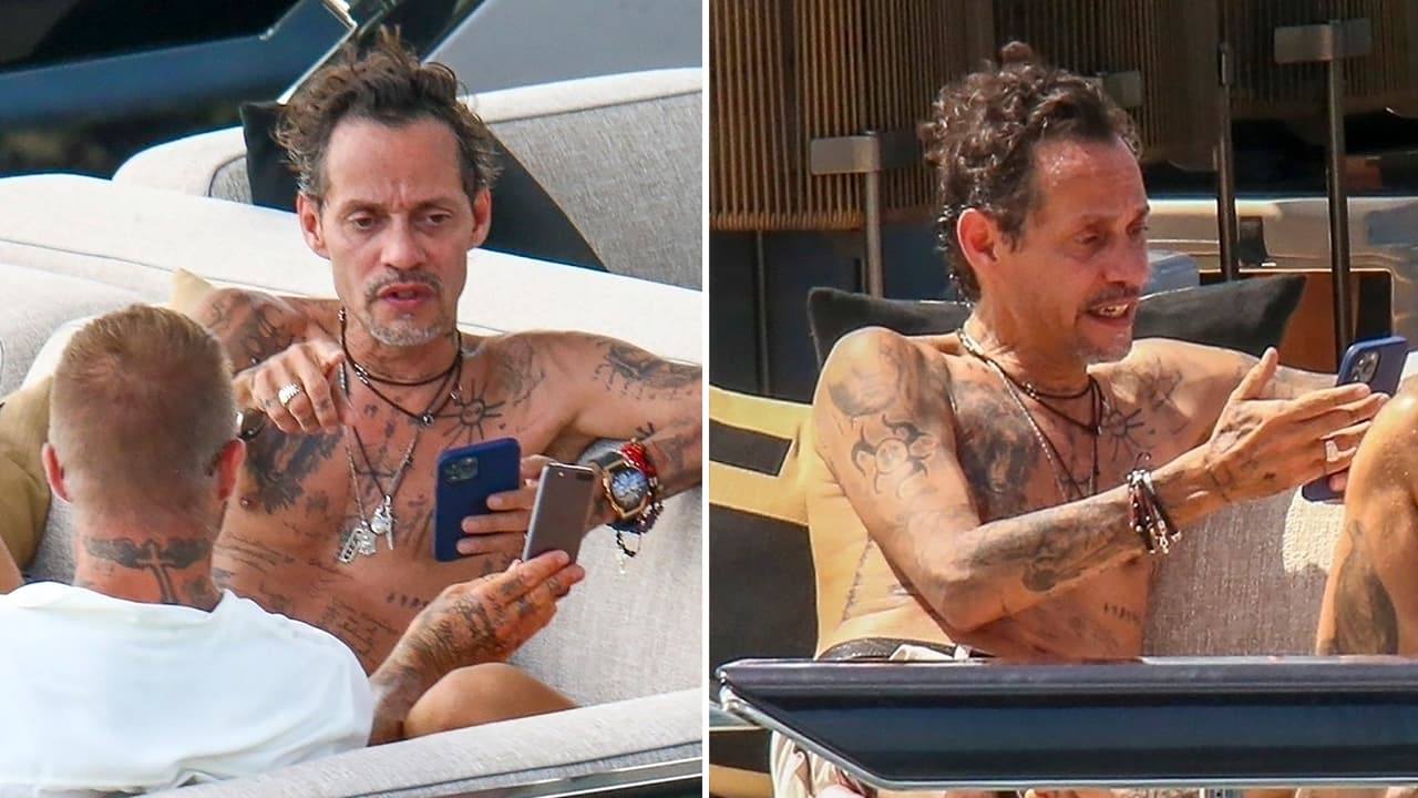 Marc Anthony aparece "extremadamente delgado" en un paseo en yate con David Beckham: fotos 
