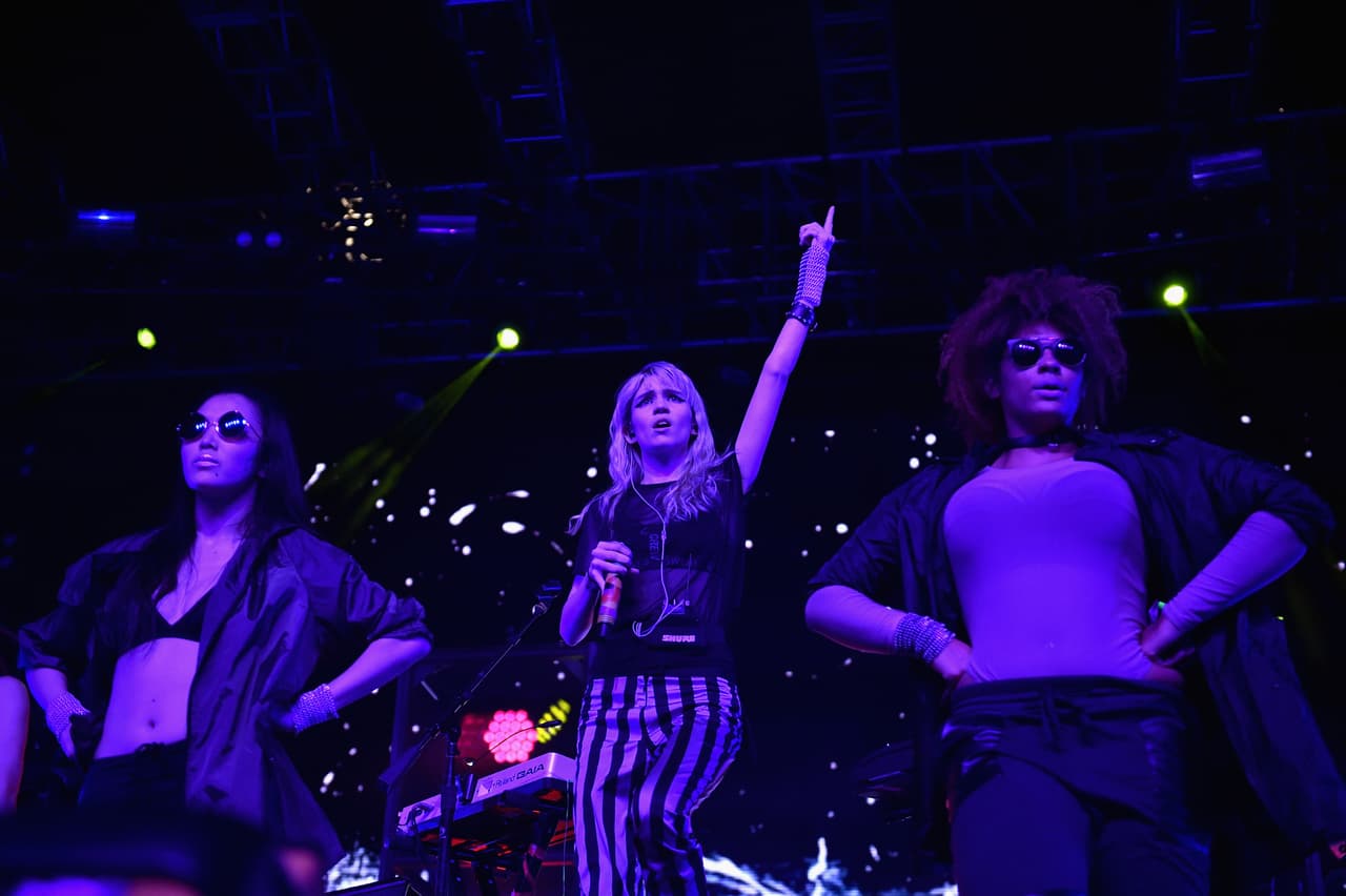 El estilo de Grimmes invadió el escenario de Indio California.