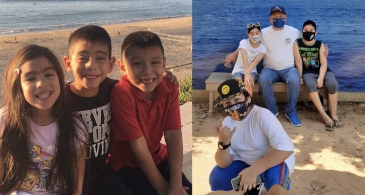 "Lo necesito en mi vida": El dolor de tres niños ante la muerte de su padre por coronavirus en Los Ángeles