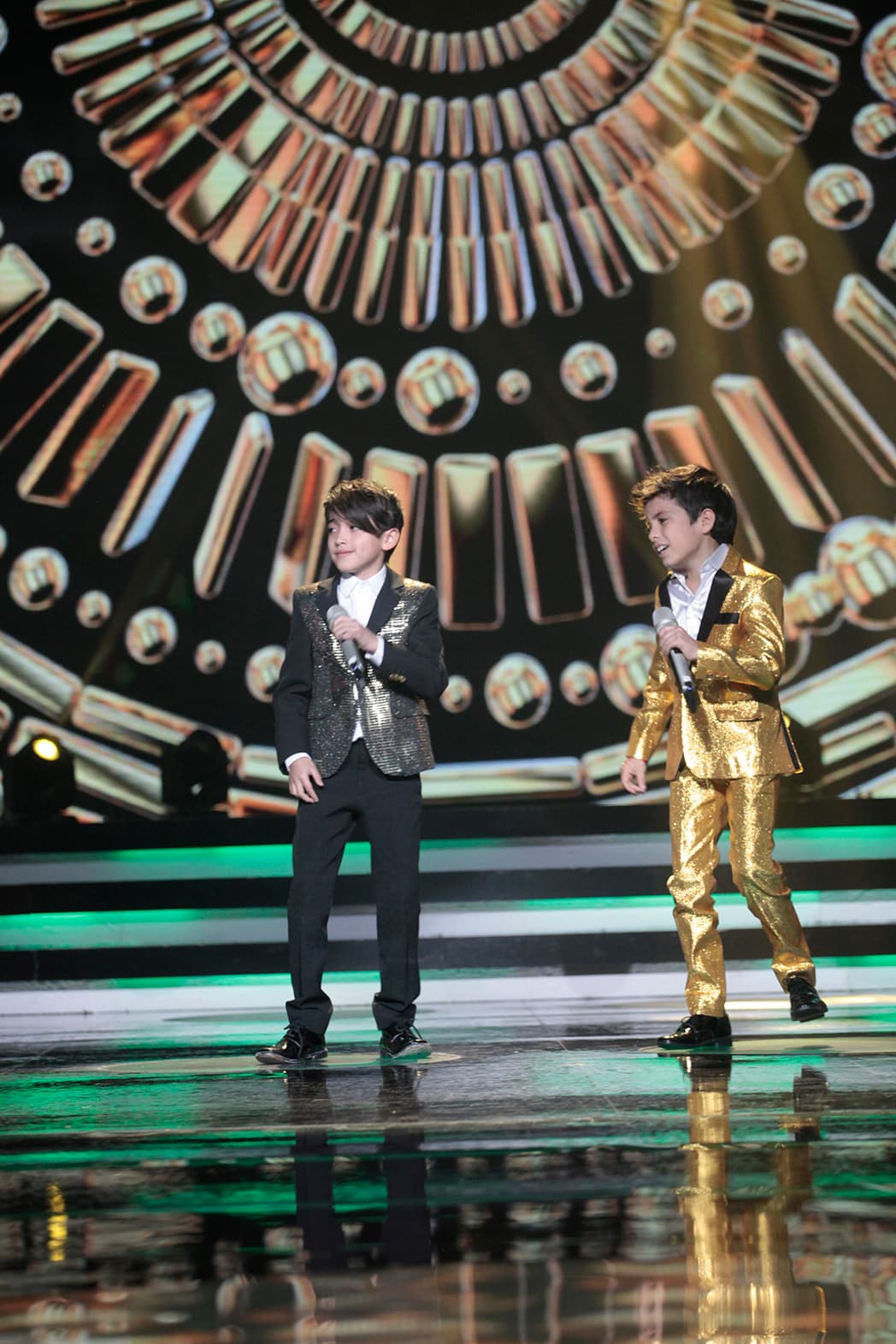 Juntos cantaron el tema 'Nena' de Miguel Bosé.