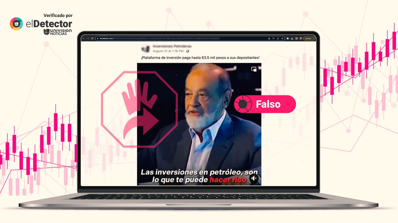 Carlos Slim no promueve una plataforma de inversiones en petróleo, como muestra un video en redes 
