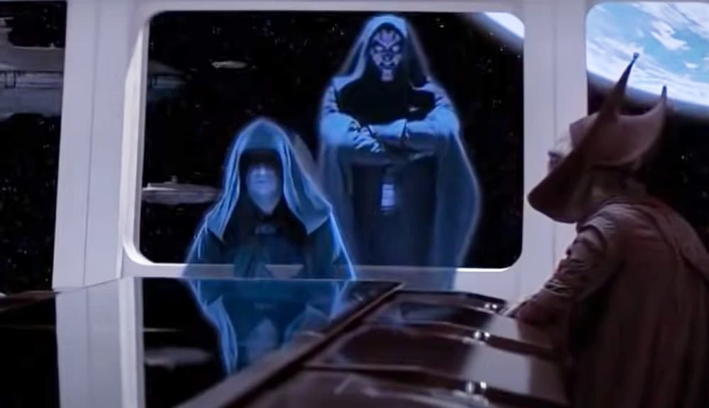 En la vida real, los hologramas de Palpatine en 'Star Wars' tardarían más en llegar