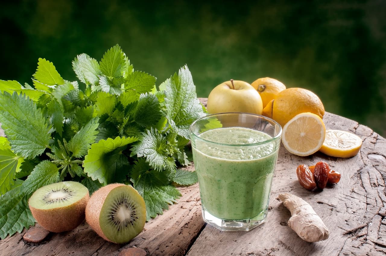 Licuado cítrico. Prepara un licuado de frutas ricas en vitamina C, por ejemplo mezcla kiwi y naranja. Esta bebida ayuda a recomponer el sistema inmunológico lo que hará que tus pequeños estén muy sanos.