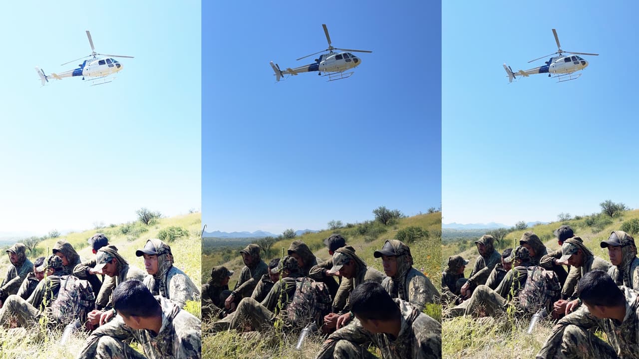 Los hombres caminaban en un grupo que para evadir a la Patrulla Fronteriza cruzaron un área peligrosa. Fueron divisados vía aérea.