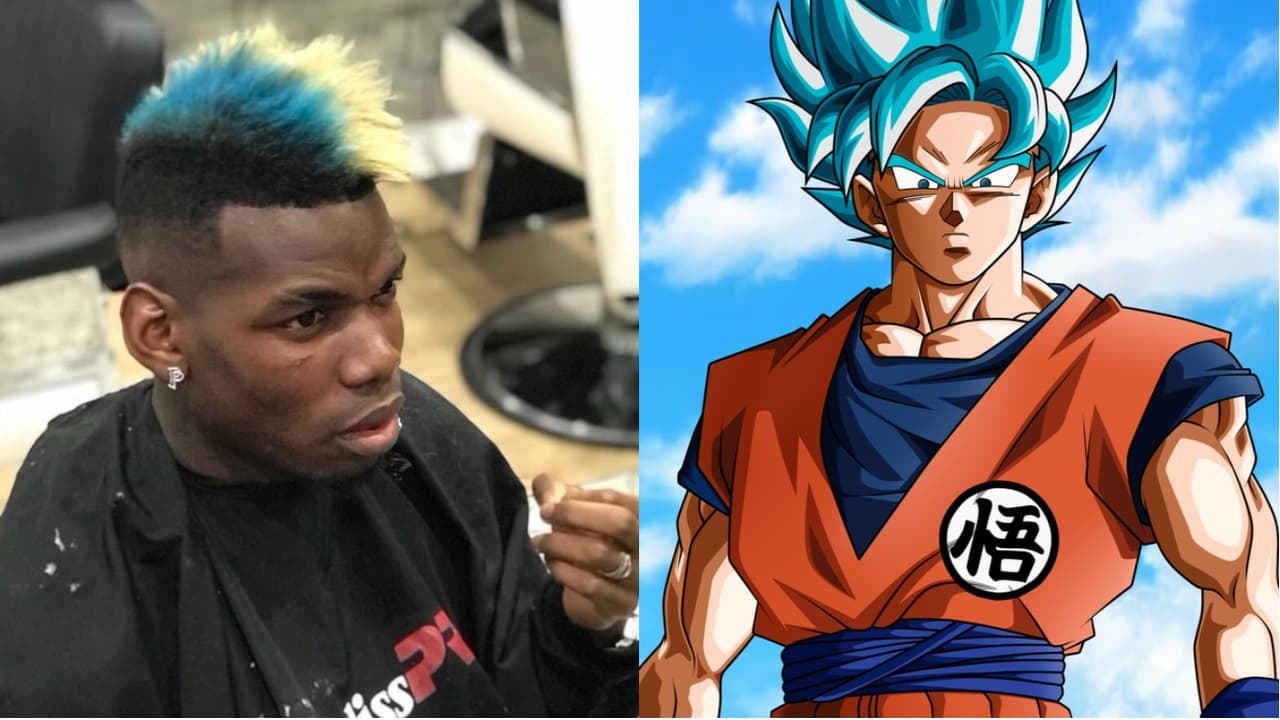 A lo Neymar: Pogba presumió un excéntrico ‘look’ de Dragon Ball