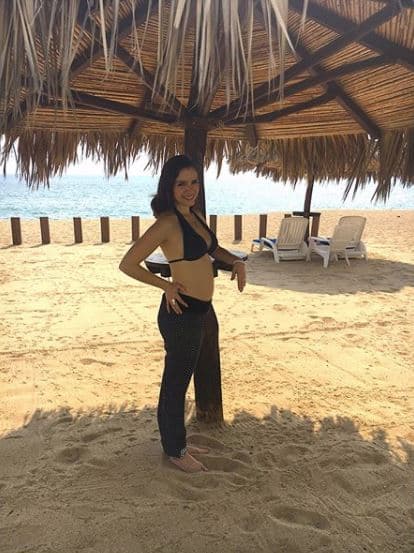 Sin embargo, la actriz de la telenovela 'Amores con trampa' ha fracasado en su intento por presumir su próxima maternidad.