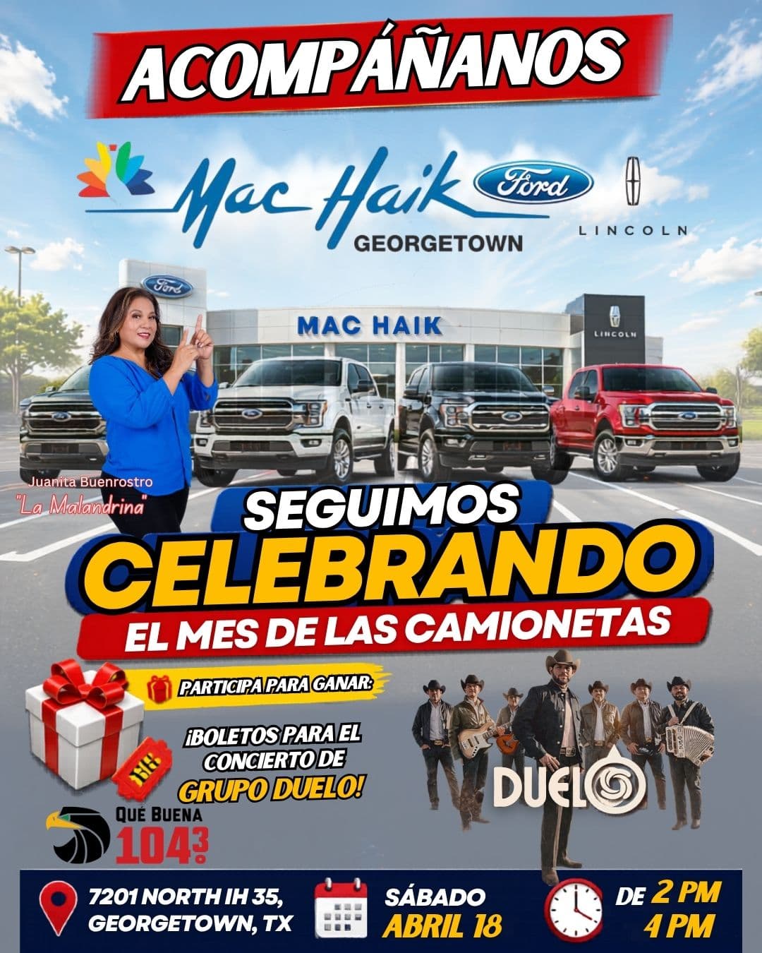 🔥📣 ¡ESTE SÁBADO LA QUE BUENA 104.3 SE PRENDE! 📣🔥