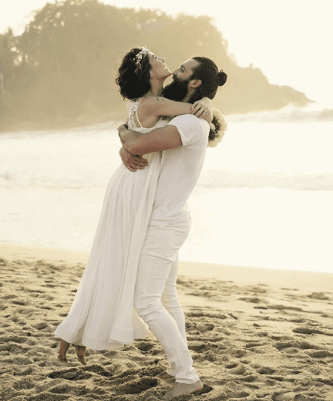 La boda de la uruguaya se mantuvo en secreto hasta que ella misma publicó en su cuenta de Instagram esta imagen que acompañó con este mensaje: "El sueño más grande de mi vida hecho realidad".