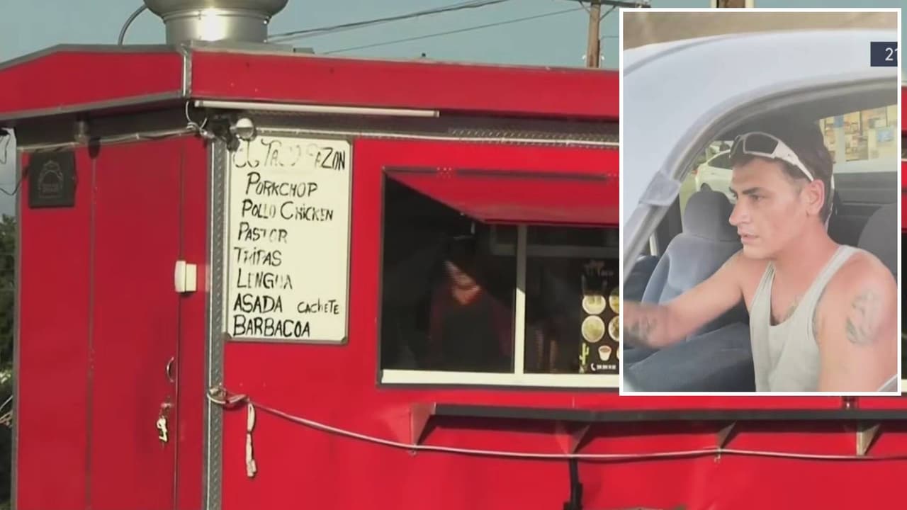 Dueño de food truck de tacos que un conductor chocó graba al sospechoso de escapar