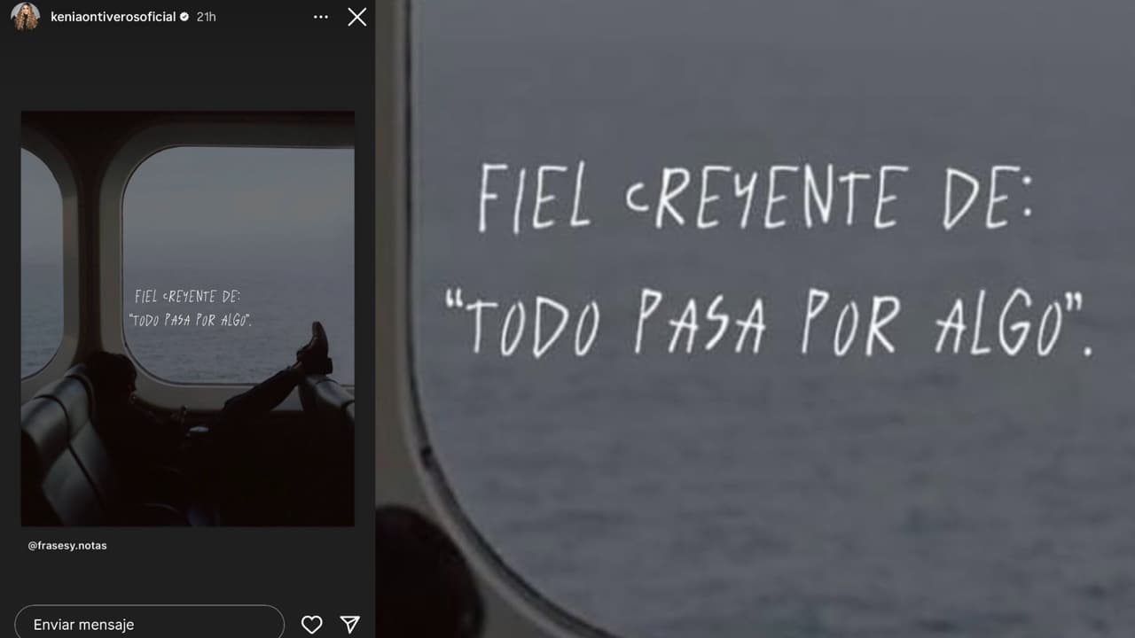Este es otro de los inquietantes mensajes que compartió Kenia Ontiveros en horas recientes.
