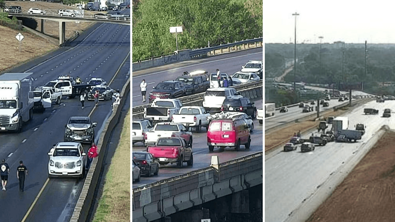 Reportan 5 heridos en choques múltiples de al menos 24 vehículos en la I-30 de Dallas