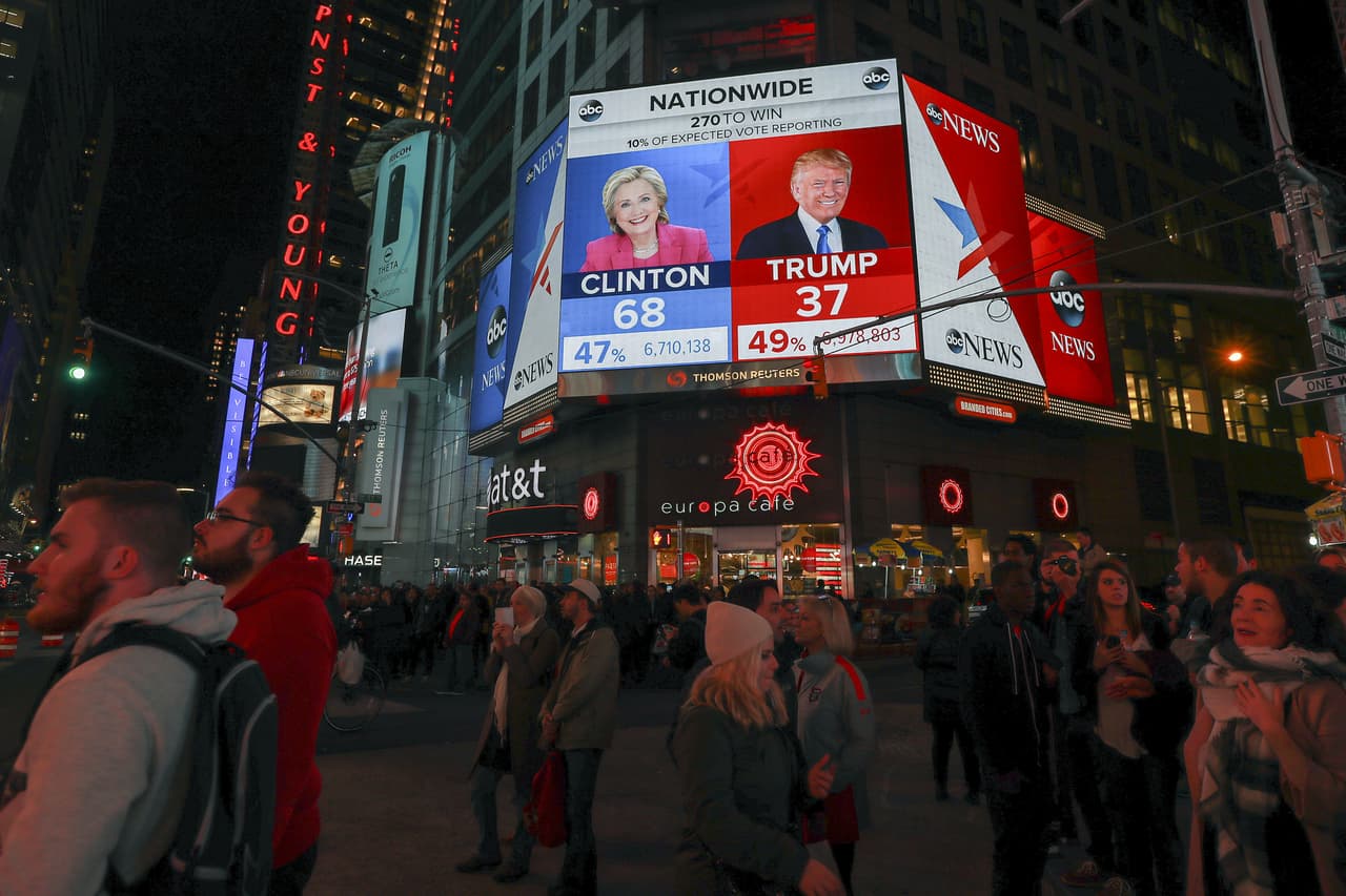 Nueva York, el estado donde nació Trump, le da sus votos a Hillary Clinton