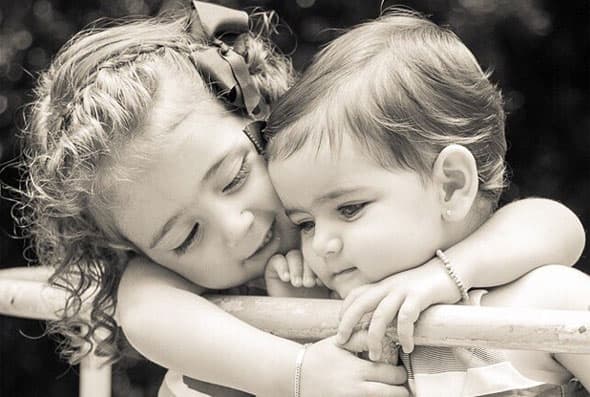 Las dos hermanas se adoran mucho, mucho.