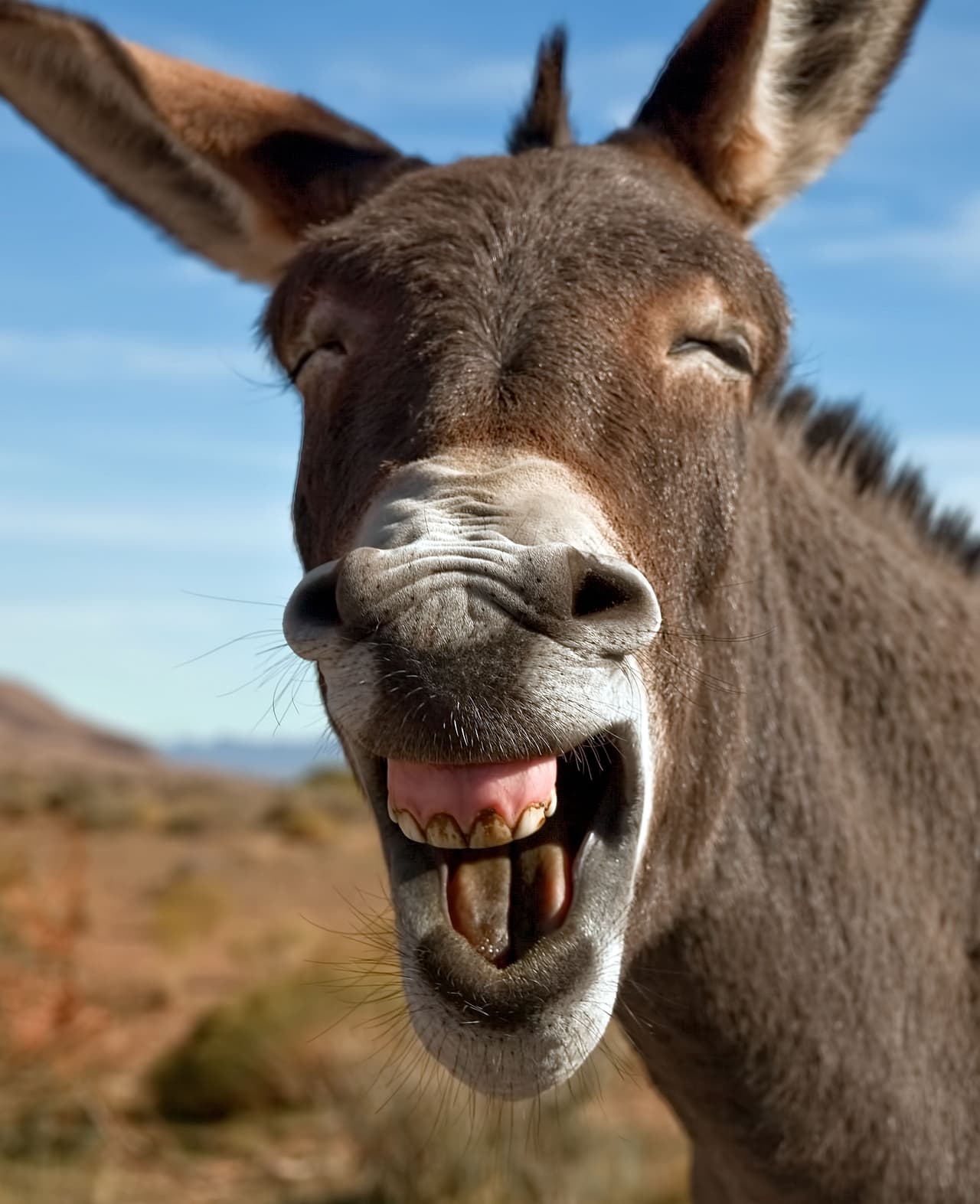 ¿Qué te parece este burro que no teme a la crítica?