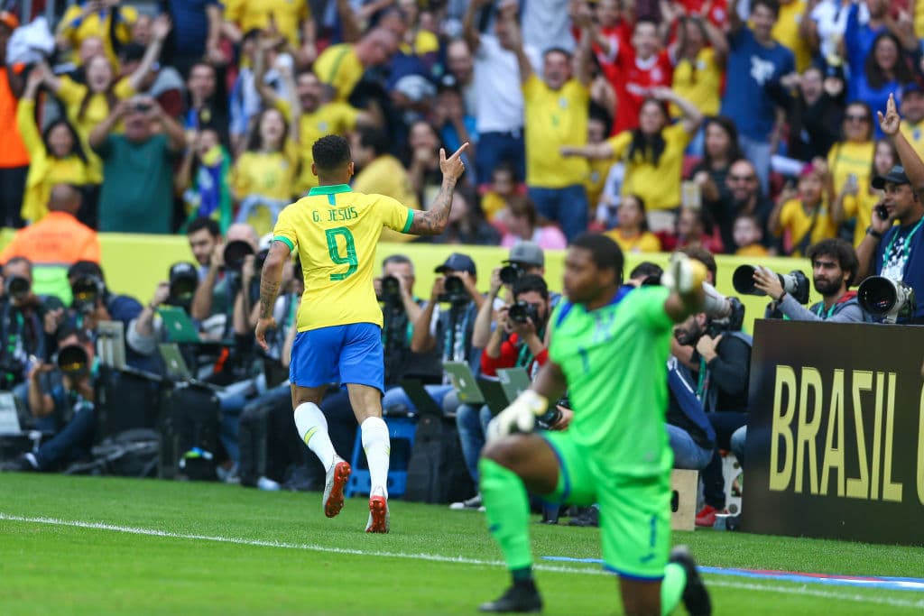 A los 6 minutos de partido Gabriel Jesús puso por delante 1-0 a Brasil.