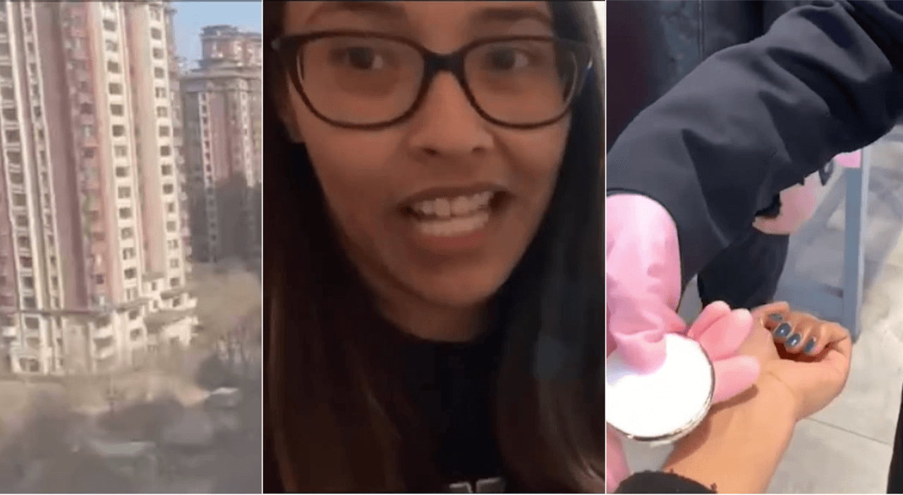 Hasta el 9 de marzo, las autoridades sanitarias informaron que la cifra bajó de 99 a 40 pacientes infectados en 72 horas. La mayoría de los casos están contenidos en Wuhan. En la fotografía, una maestra
<a href="https://www.univision.com/local/los-angeles-kmex/me-parte-el-corazon-verla-asi-hispana-comparte-la-experiencia-de-su-hija-atrapada-en-china-tras-el-brote-del-nuevo-coronavirus"> del sur de California que quedó atrapada en la ciudad de Yinchuan </a>por el brote de coronavirus.
<br>