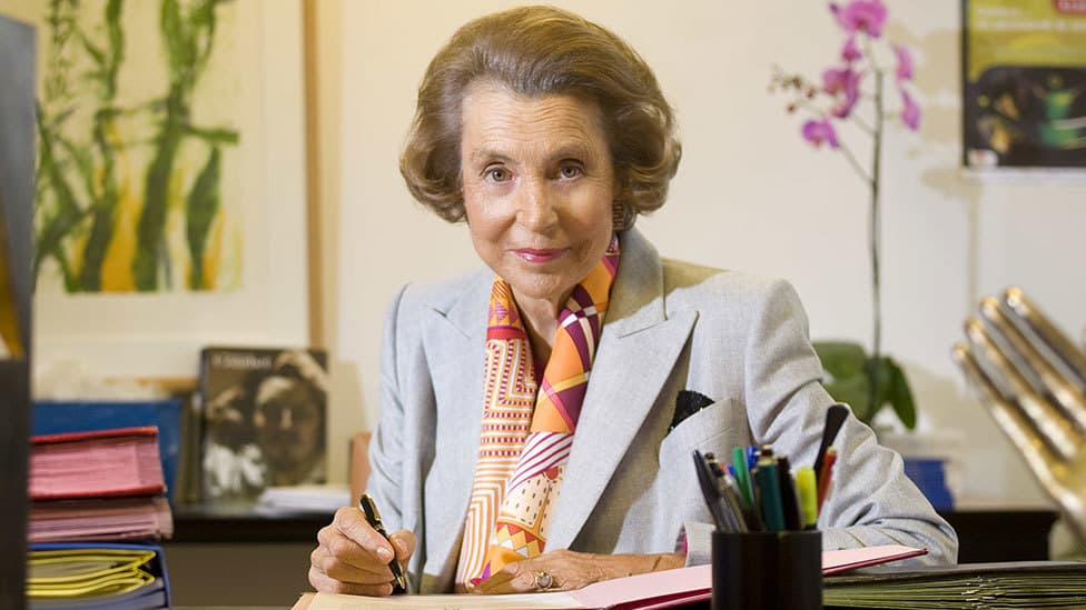 Liliane Bettencourt, heredera de la empresa L'Oréal, murió en París a los 94 años el 20 de septiembre de 2017.