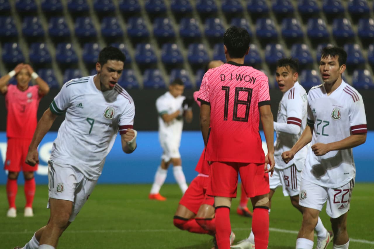 México derrotó a Corea del Sur en amistoso | Con goles de Jiménez, Antuna y Salcedo, el Tri despachó 3-2 al cuadro asiático.