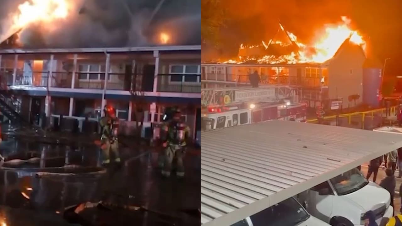 Reportan 20 familias afectadas por incendio en complejo de apartamentos en Houston