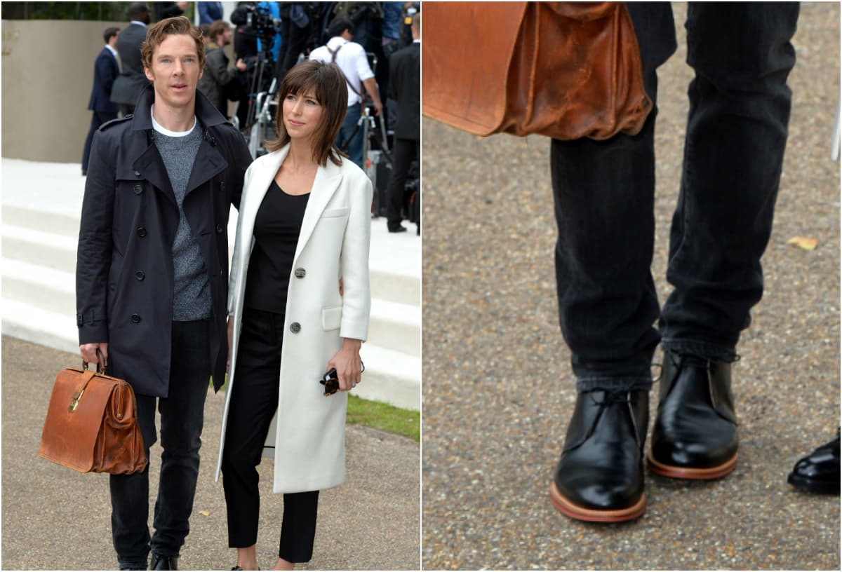 El inglés Benedict Cumberbatch prefiere también los blucher para verse más alto. ¡Aunque ya lo es! Este calzado es perfecto porque añade un par de centímetros a tu estatura.