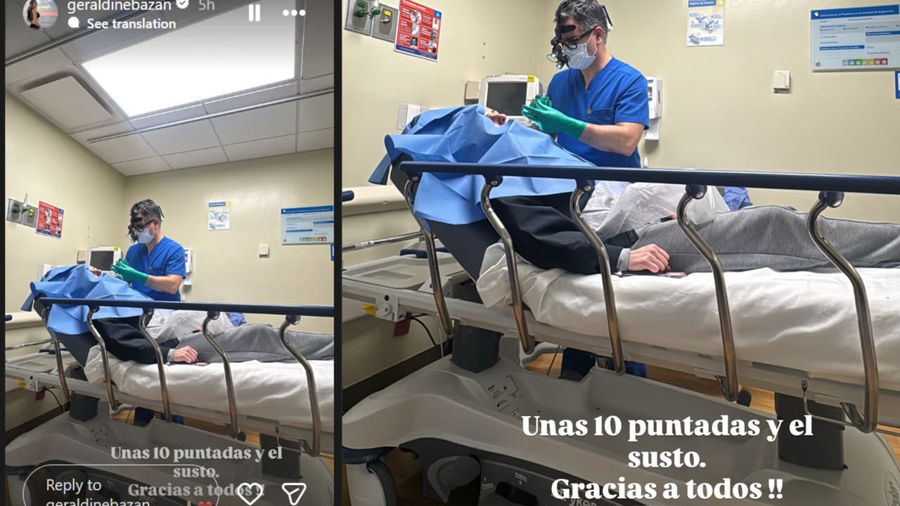 Elissa Marie fue sometida a "10 puntadas", sin enbargo, Geraldine Bazán no dio de manera inmediata mayores detalles de lo ocurrido.