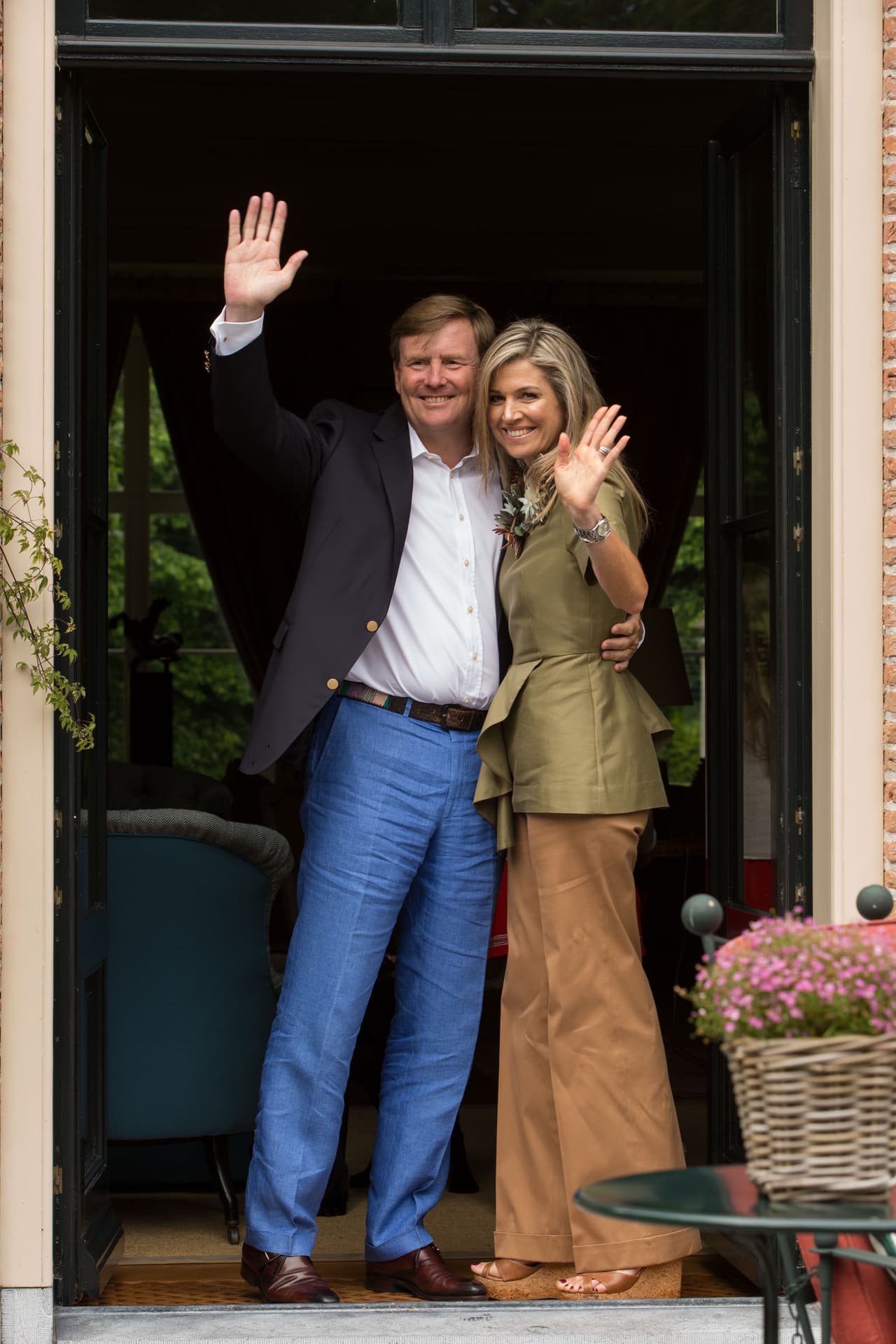 La Familia Real holandesa posa en su hogar de veraneo.