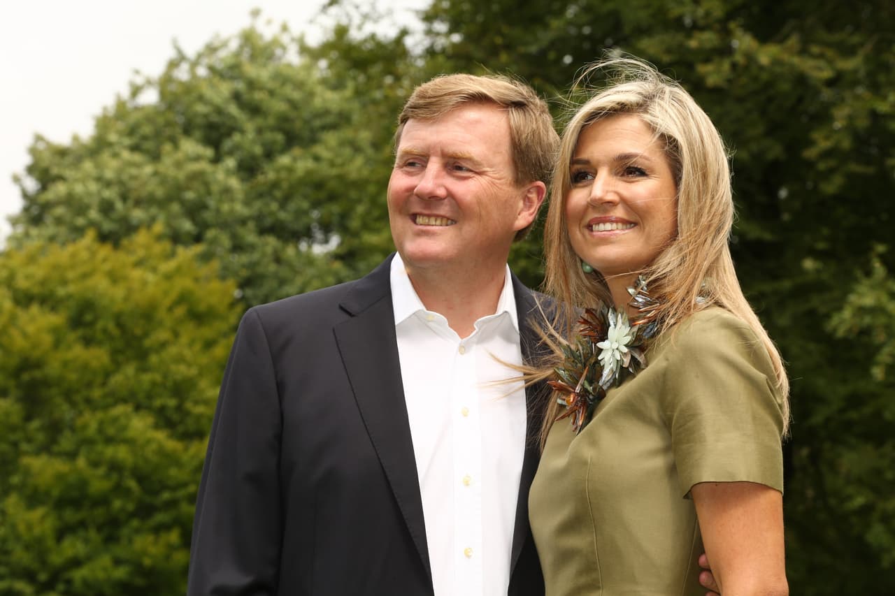 Los reyes de Holanda posando para la prensa internacional.