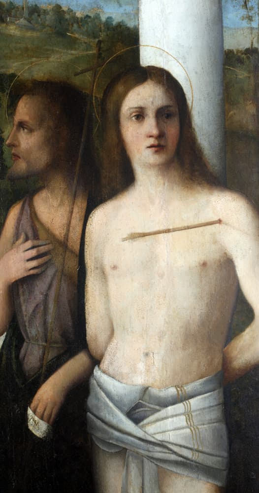 El cuerpo de Sebastián, tras ser azotado hasta la muerte, fue tirado en un lodazal. Fue recogido por fieles cristianos y sepultado en el año 288 en un cementerio subterráneo de la Vía Apia romana, que hoy lleva el nombre de Catacumba de San Sebastián.