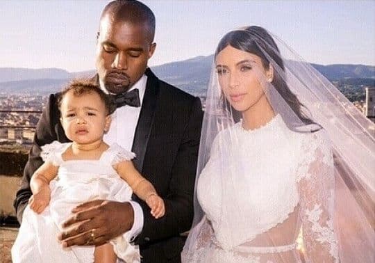 Y claro, la mejor testigo de esta unión fue North West.
