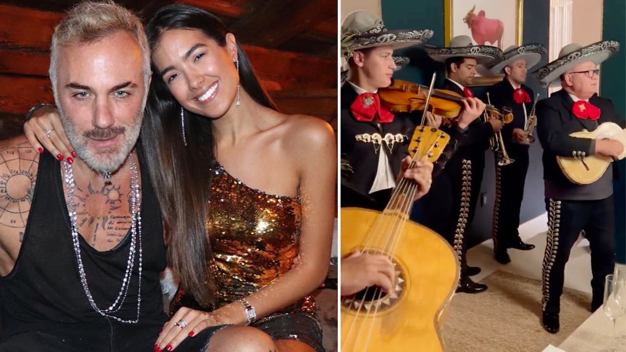 Al estilo mexicano, Gianluca Vacchi celebra el cumpleaños de Sharon Fonseca (hubo mariachi)