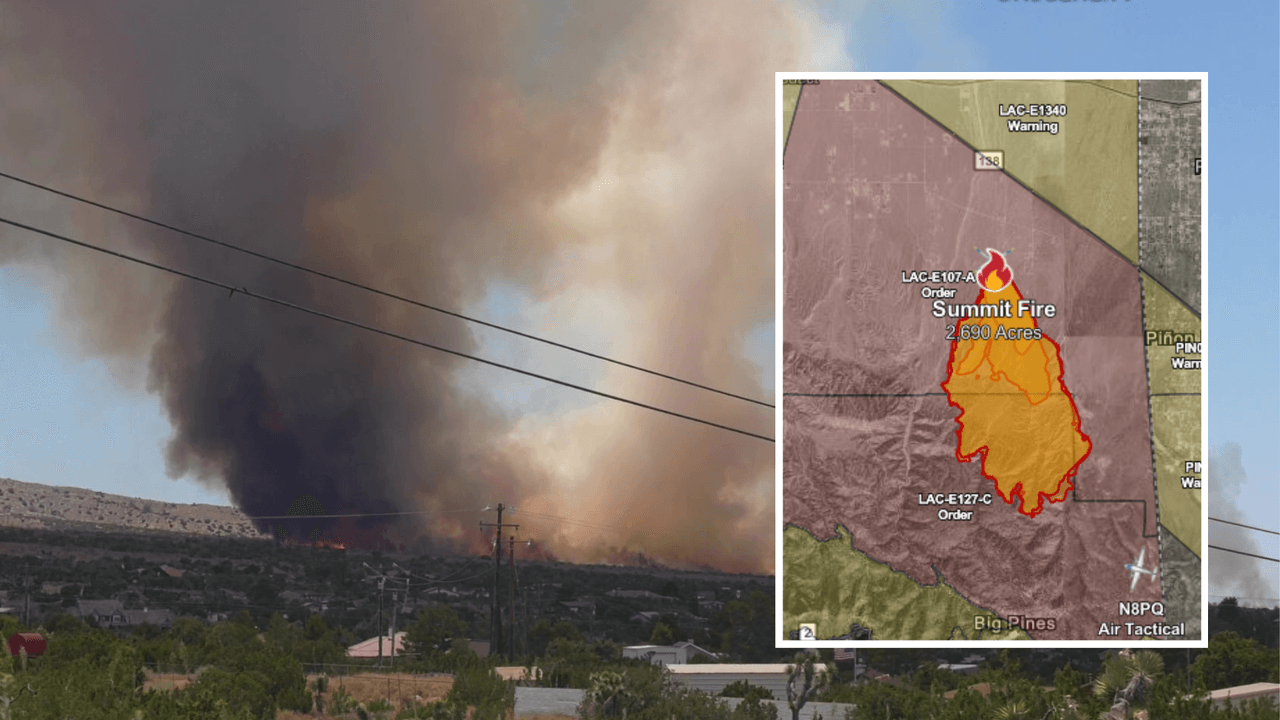 Incendio Summit: el fuego se frena, pero las evacuaciones siguen en el Valle del Antílope