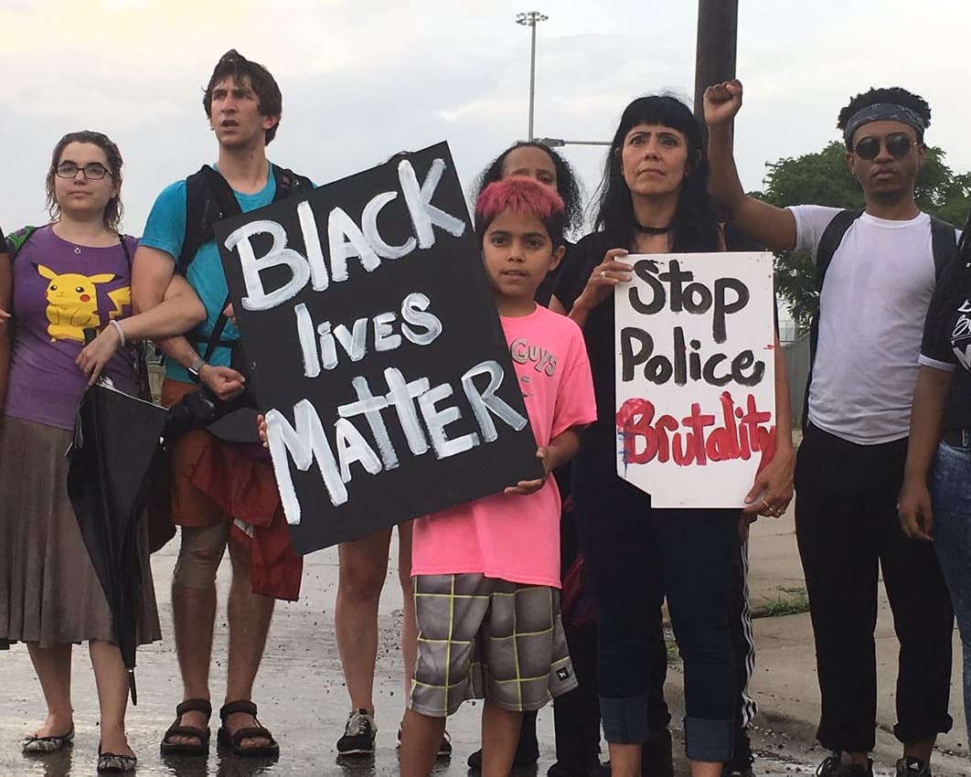 A Chicago protest after the deaths of Philando Castile and Alton Sterling