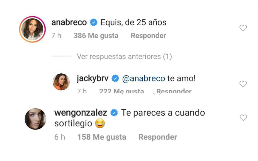 Reaccionaron sus fans y también algunas famosas como las actrices 
<b>Ana Brenda Contreras y Wendy González, </b>quien mencionó que le recordaba a la telenovela 
<b><a href="https://www.univision.com/famosos/asi-ha-cambiado-el-elenco-de-sortilegio-a-10-anos-de-su-estreno-fotos">Sortilegio.</a></b> 
<br>