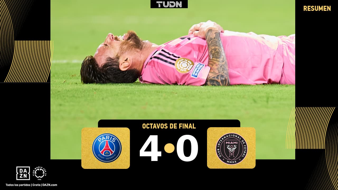 PSG elimina por goleada a Messi e Inter Miami del Mundial de Clubes