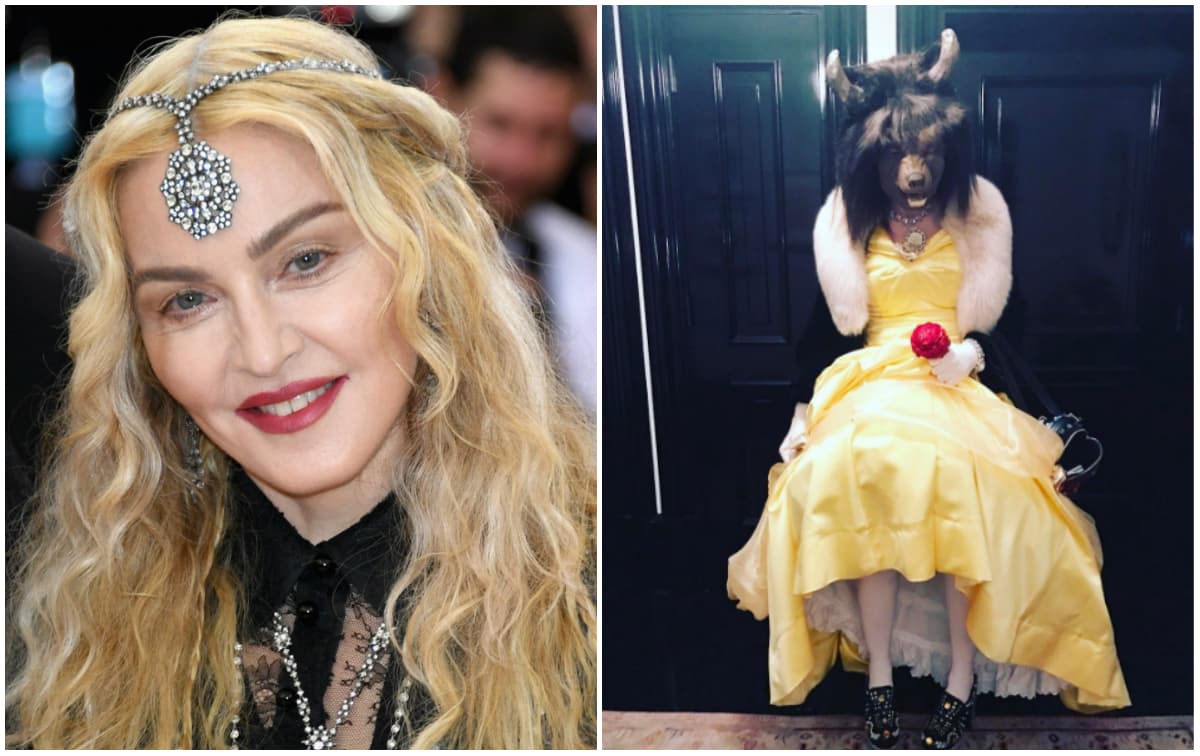 Madonna se convierte en la Bella y la Bestia ¡al mismo tiempo!