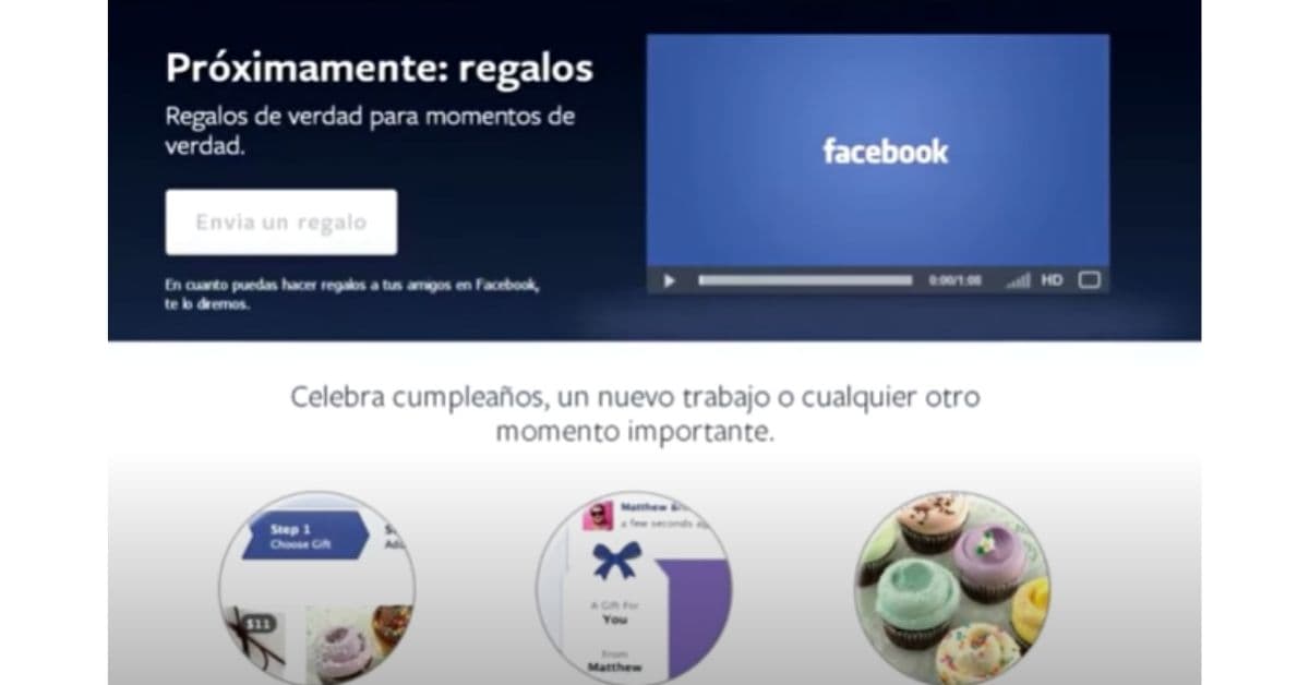 regalos físicos Facebook