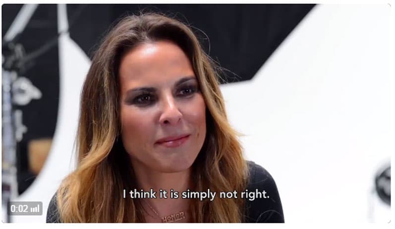 Nos da gusto ver a Kate ante las cámaras nuevamente y defendiendo una causa tan importante.