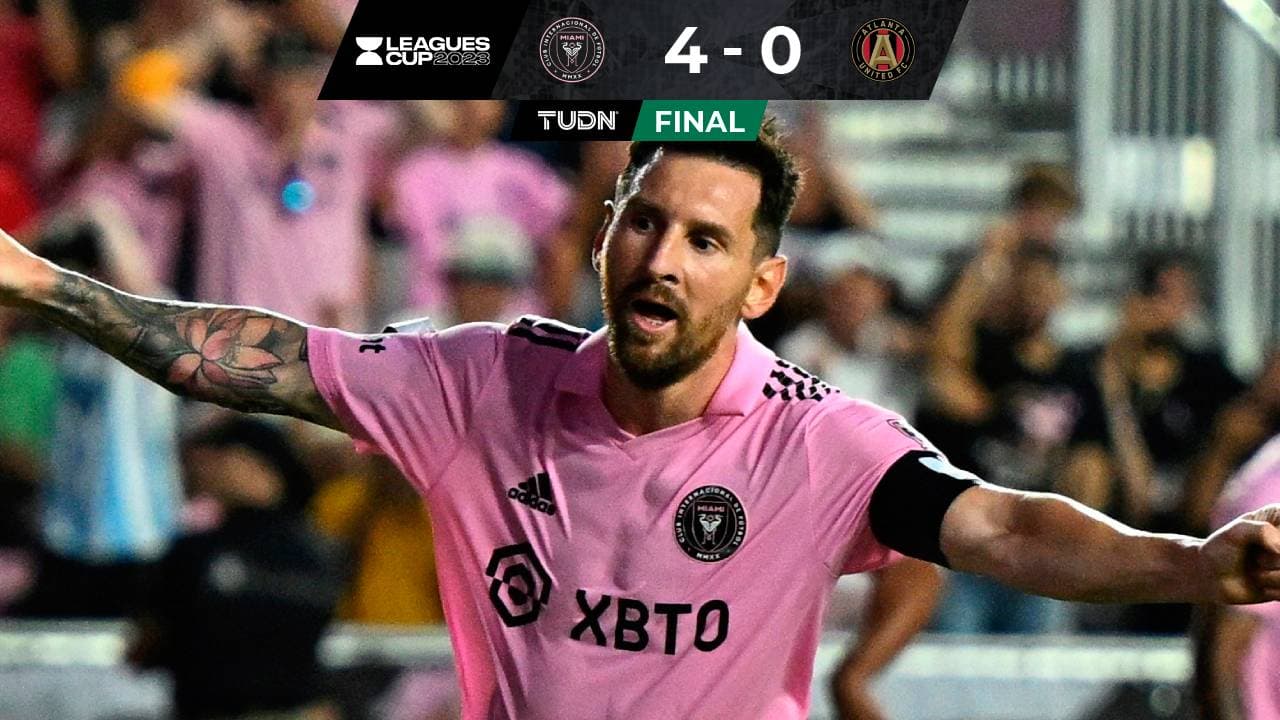 Doblete y asistencia... Messi guía la goleada sobre Atlanta United